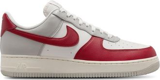 Nike Mens Air Force 1 07 LV8 DG - Basketball Shoes Light Iron Ore/Gym Red/Pale Ivory Size 10.0