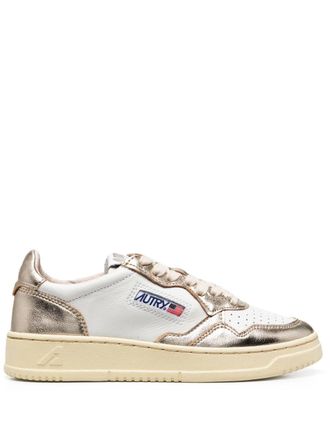 Autry Medialist Low Leather Sneakers-Donna