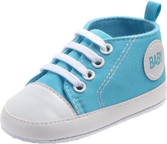 Generic Baby Warm First Walking Shoes Infant Winter Crib Toddlers Breathable Mesh Girls Anti-Slip Boys Flexible Lightweight Soft Sole Slippers Blue