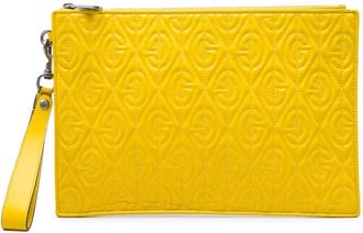 Gucci Pre-owned Gucci Quilted Calfskin G Rhombus Zip Clutch Ladies E5O8PV1O6DZCQHYP