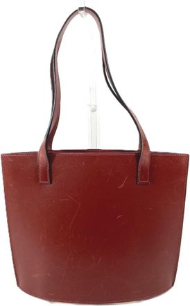Herm&egrave;s Brown Box Calf Leather Handbag Shoulder Bag Tote Bag (Pre-Owned)
