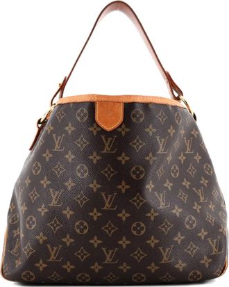Louis Vuitton Delightful Handbag Monogram Canvas MM hobo bag - Bruin