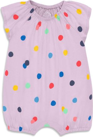 primary Baby Flutter Sleeve Shortie In Prints in Hydrangea Confetti Dots at Nordstrom, Size 12-18M