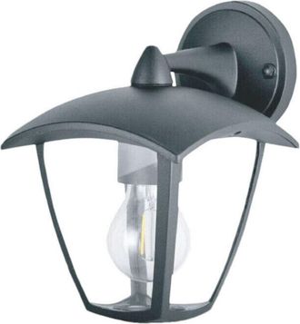 Trade Shop Trade Shop - Linterna De Pared De Pared Linterna Fachadas L&aacute;mpara De Pared E27 Ip44 819wb-b232 - Gris Oscuro