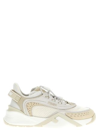 Fendi White Polyester Athletic Womens Sneakers