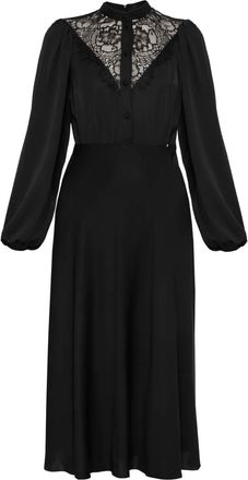 Nissa Abito midi con dettagli in pizzo - Nero