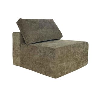 Oviala Sill&oacute;n de tela para sof&aacute; modular verde L 100 cm