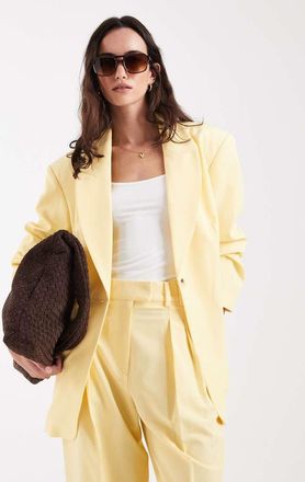 Asos Blazer sartoriale oversize giallo limone