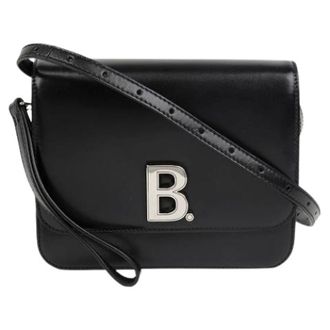 Balenciaga Pre-owned Cross Body Bags, female, Black, Size: ONE SIZE Pre-owned B Logo Small Shoulder Crossbody Bag