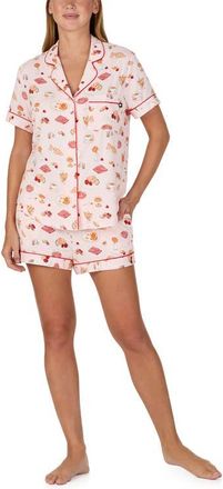 Kate Spade New York print short pajamas in Pink/Print at Nordstrom, Size X-Large