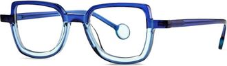 Theo Eyewear Occhiali geometrici - Blu