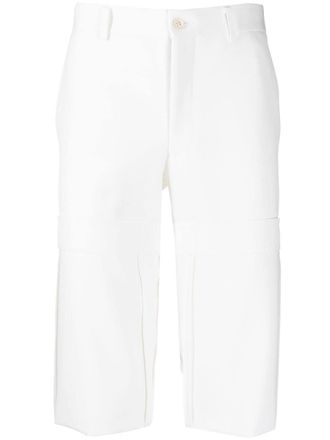 Comme Des Gar&ccedil;ons cropped tailored trousers - White