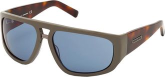 Dsquared2 Zonnebril - Heren - Zonnebrillen - Bruin - 62 MM - Accessoires