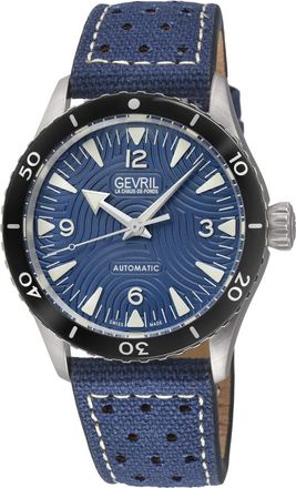 Gevril Group Franklin Automatic Blue Dial Mens Watch 46812