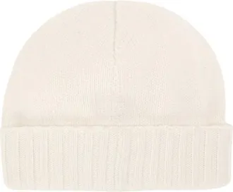 Dolce & Gabbana Kasjmieren muts met geborduurd logo - Dames - Accessoires - Wit - Maat: ONE Size Kasjmier