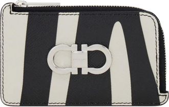 Ferragamo animal-motif card holder - Zwart