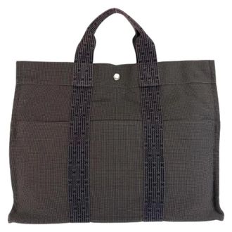 Herm&egrave;s Pre-owned Bolso Tote MM Herline Gris - Pre-owned - Mujer - Gris - ONE SIZE