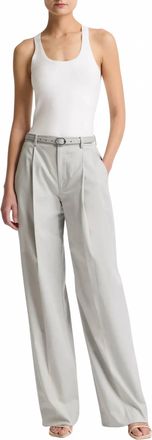 Vince Camille Wide Leg Trouser In Pale Tide