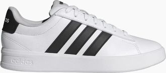 adidas Womens Adidas Grand Court 3.0 Womens White/Black Trainers - Size: UK 4 / eu 36.5 / us 5.5