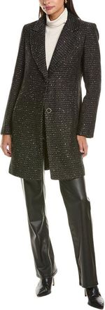 CeCe by Cynthia Steffe Herringbone Wool-Blend Coat