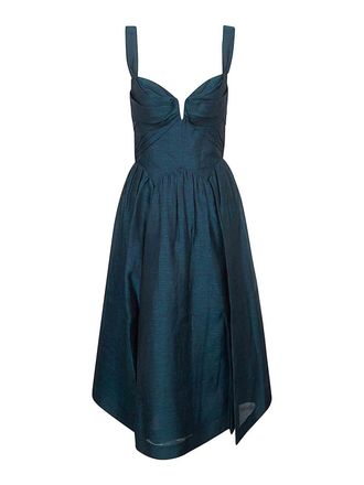 Zimmermann Rebellion Drape Midi Dress