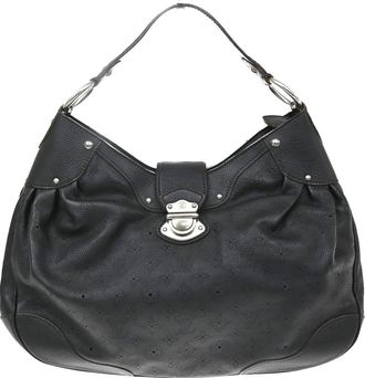 Louis Vuitton Solar Mahina Leather Black Leather Handbag (Pre-Owned)