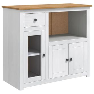 vidaXL Mueble Para Microondas Panama Y Cera De Miel Pino Macizo Vidaxl