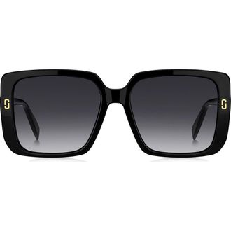 Marc Jacobs 54mm Gradient Square Sunglasses in Black at Nordstrom