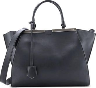 Fendi Petite 3Jours Bag leren boekentas - Zwart