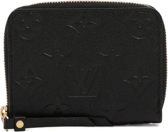 Louis Vuitton Portamonete in pelle Empreinte con zip 2021-2025 - Nero