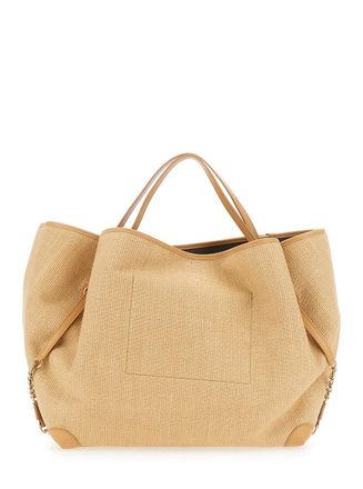 Chlo&eacute; Womens Tote Bag Clover Beige Fabric