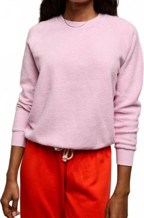 perfectwhitetee Ziggy Inside Out Crewneck Sweatshirt In Pink