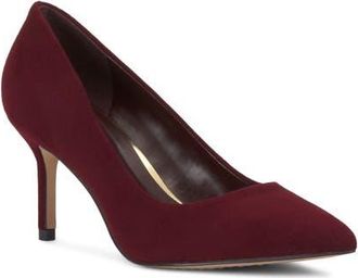 Vince Camuto Moriza Pointed Toe Pump in Pomegranate Suede at Nordstrom, Size 9.5