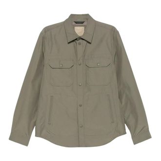 Woolrich Light Jackets, male, Green, Size: XL Light Ramar Shirt Jacket