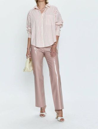 Pistola Denim Cassie Pants In Mellow Rose Vinyl