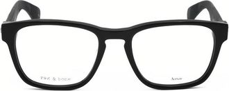 Rag & Bone Mens Black Rectangular Eyeglass Frames RNB7032/G-1