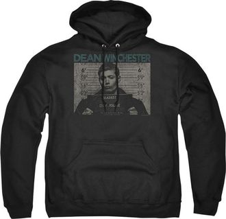 Gildan Supernatural Dean Mug Shot Adult Pull Over Hoodie / Hooded Sweatshirt