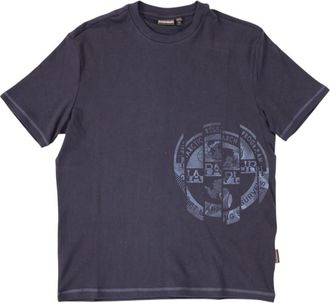 Napapijri 1761 BLU Marine - Heren - T-shirts - Blauw - M - Tops