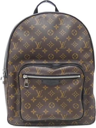 Louis Vuitton Marron Coated Canvas Backpack (Pre-Owned)