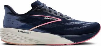 Brooks WomenS Launch 11 Neutral Running Shoe In Peacoat/blue/peach