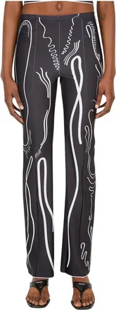 Di Petsa Venus Shell Trousers - female - DI PETSA - Straight Trousers - Black - XS - Trousers