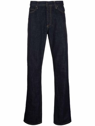 Carhartt Work in Progress logo-patch denim jeans - Blue