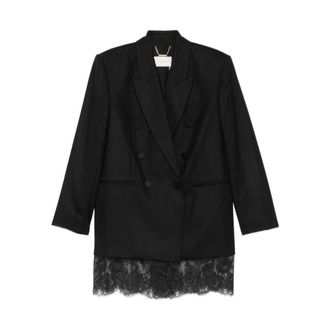 Zimmermann Valiant kanten blazer - Dames - Jassen - Zwart - Maat: 2XS