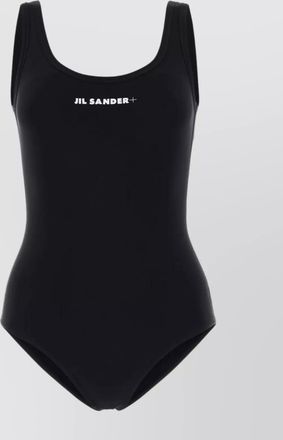 Jil Sander versatile neckline nylon swimsuit