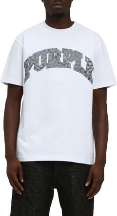 Purple Logo Jersey T-Shirt in White at Nordstrom, Size Xx-Large