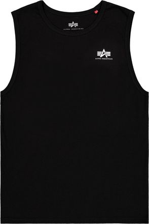 Alpha Industries Muskelshirt ALPHA INDUSTRIES Back Print Tank, Herren, Gr. XXL, schwarz, Single Jersey, Obermaterial: 100% Baumwolle, bedruckt, regular fit normal, Run