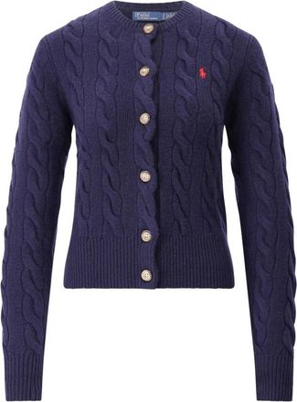 Polo Ralph Lauren Cardigans - Dames - Vesten - Blauw - L - Wol - Truien & Vesten