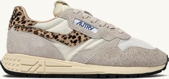 Autry REELWIND LOW SNEAKERS IN NYLON AND SUEDE COLOR WHITE AND LEOPARD