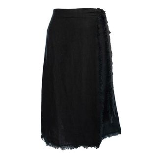 Hést Black Linen Skirt