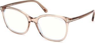 Tom Ford Ft 6089B 045 Eyeglasses - Dames - Brillen - Bruin - 54 MM - Accessoires